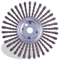 12" Crack Cleaning Brush, Tempered Wire, 34 Knots
