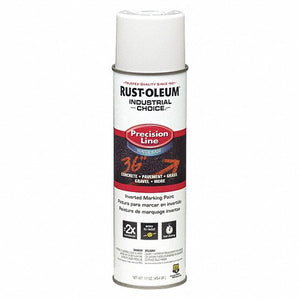 Precision Line Marking Paint: Inverted Paint Dispensing, White, 20 oz