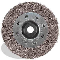 Pearl Abrasive Crimped Wheel, Tempered Wire