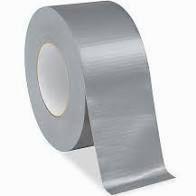 Gray duct tape.