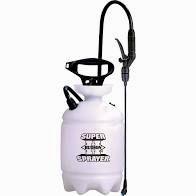 Hudson 90162 White Super Sprayer Professional 2 Gallon Sprayer Poly. A white cylinder with black pump and sprayer.