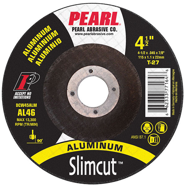 Pearl Abrasive A46 CW4532ALM Slim Cut Off Wheel Aluminum Type 27