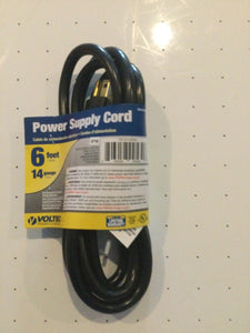 Voltec 6FT 14 Gauge 3 Prong Power Supply Cord
