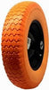 National Standard Universal Fit, Flat Free Wheelbarrow Tire (Orange)