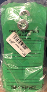 NMC SPT3 OK - DO NOT ALTER Tag - [Pack of 25] 3 in. x 6 in. 2 Side Cardstock Inspection Tag with Grommet, Black Text on Green Base